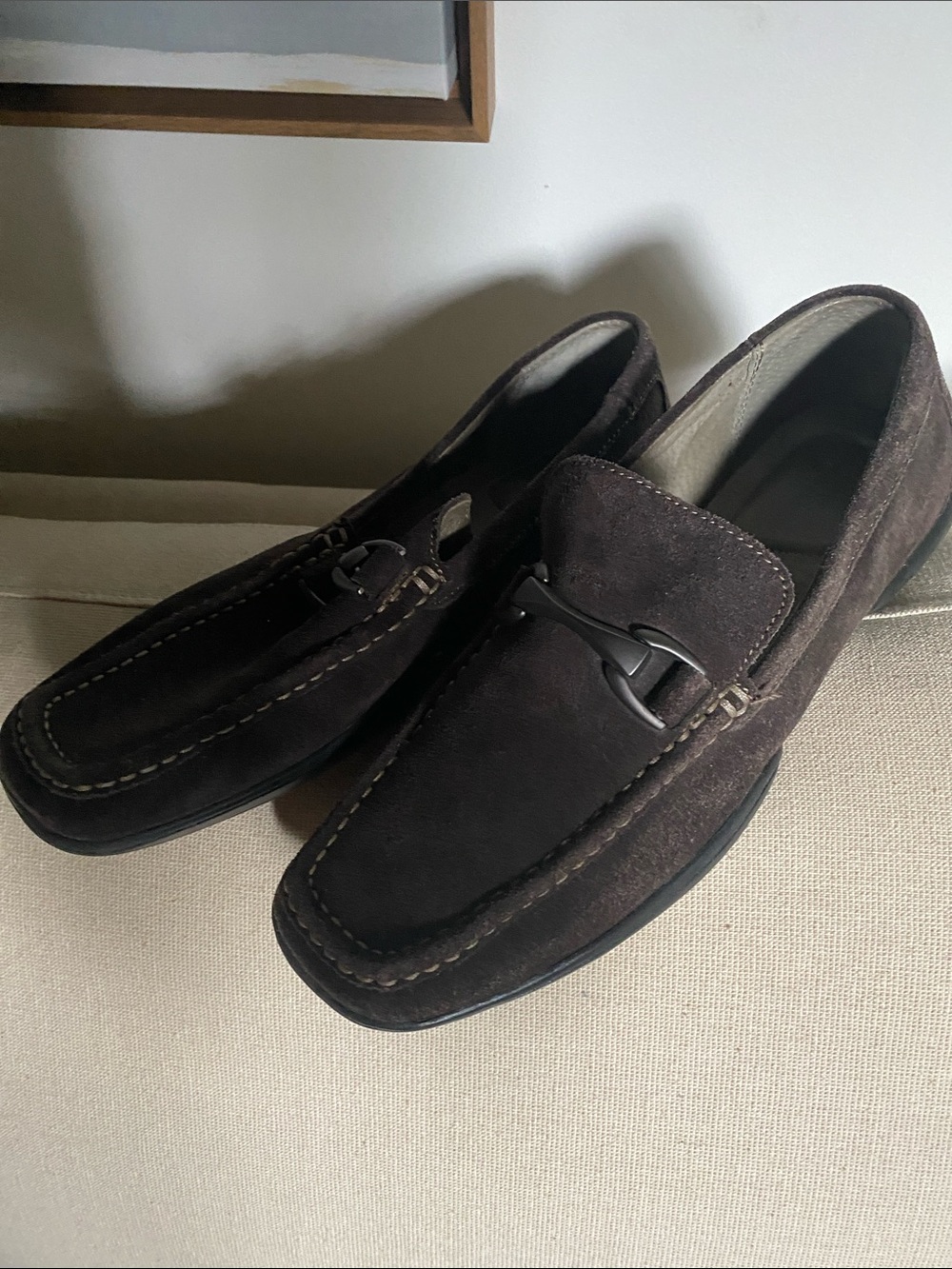 Apt. 9 Men's Dark Brown Suede Bit Loafers